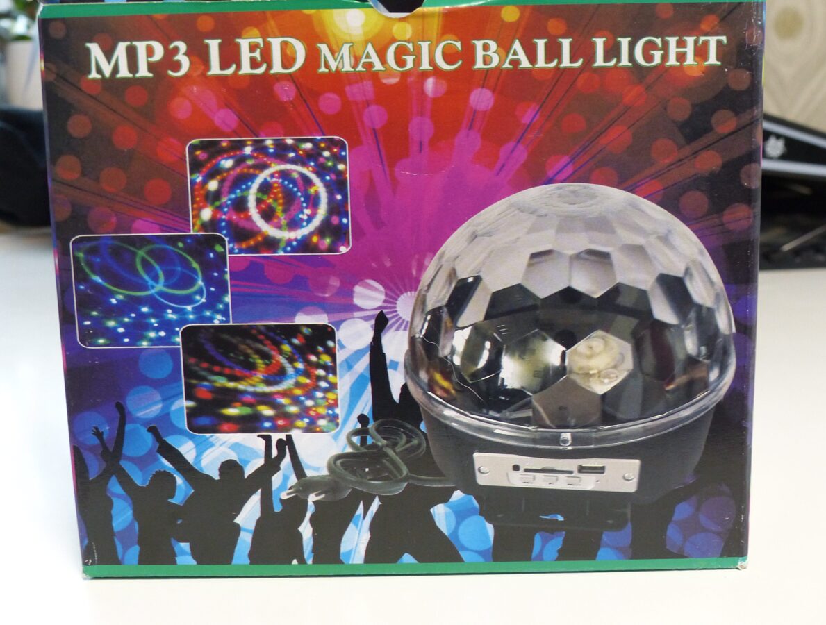 LED MP3 maģiskā disko bumba ar pulti