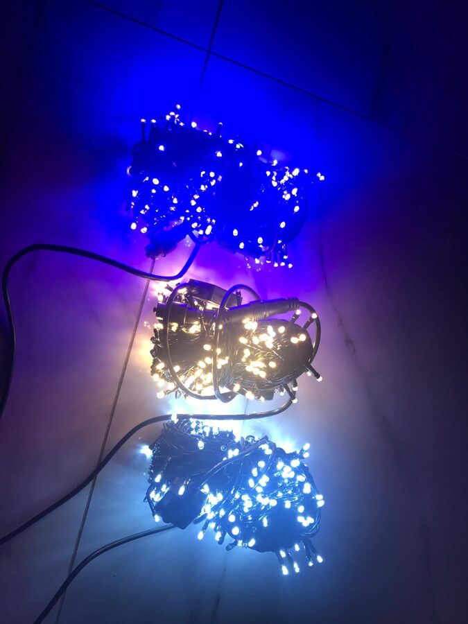 Led Virtene Silti Balta+flash 100 LED/ 7m/Ip44