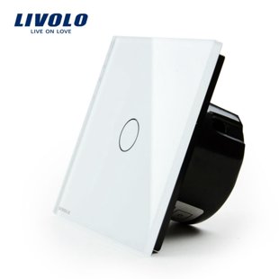 Livolo 1 gang, 1 way pulse touch switch - low voltage 12/24V - white