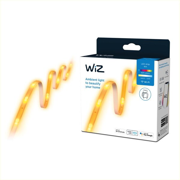 WiZ RGBW LED strip kit 4m Type-C gudrā LED lente ar WiZ aplikācijas vadību