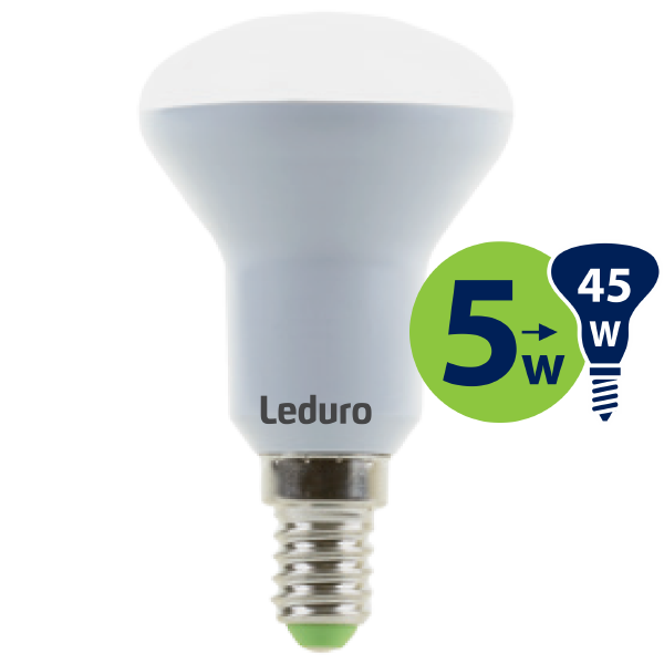 R50 LED SPULDZE PL-R50-21169 5W 400lm E14 180* 3000K 220-240V