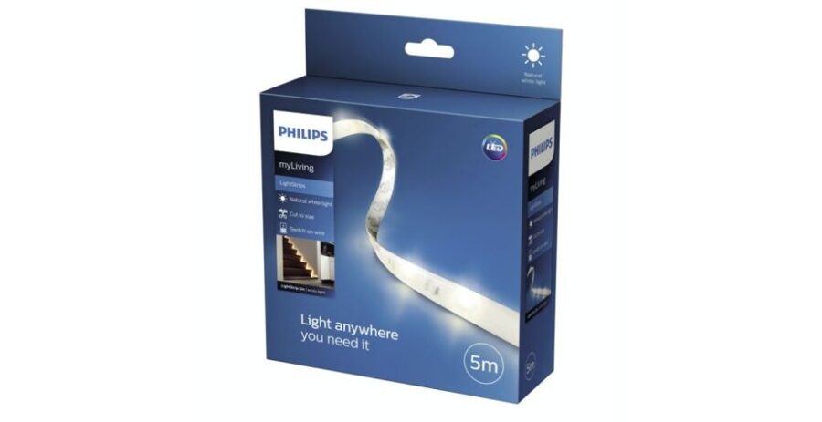 MYL LIGHTSTRIPS 5M white 3000K LED lente ar barošanas bloku