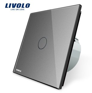 Livolo 1 gang, 1 way touch switch - low voltage 12/24V - silver