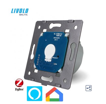 Livolo ZIGBEE  vienpola skārienjutīgais slēdzis- Pārslēdzis WW-C701SZ