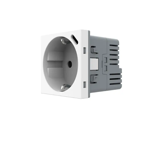 Livolo elektrības kontaktligzda Balta ar USB-C 16A - 80mm - WG-71EU-S+USB-61