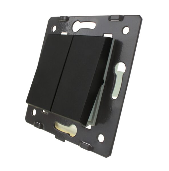 Livolo Melns mehāniskais slēdzis  - Tasterslēdzis dubultais durvju zvana funkcija