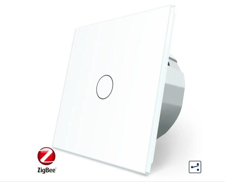 Livolo ZIGBEE vienpola skārienjutīgais pārslēdzis balts C701sZ/701-61