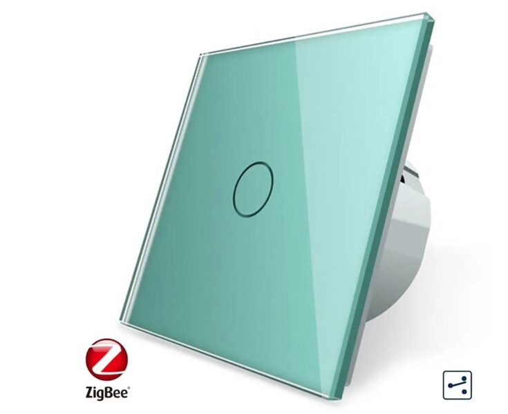 Livolo ZIGBEE vienpola skārienjutīgais pārslēdzis Zaļš C701sZ/701-68