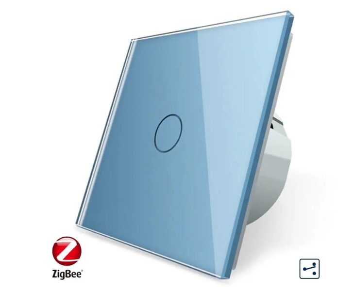 Livolo ZIGBEE vienpola skārienjutīgais pārslēdzis Zils C701sZ/701-69