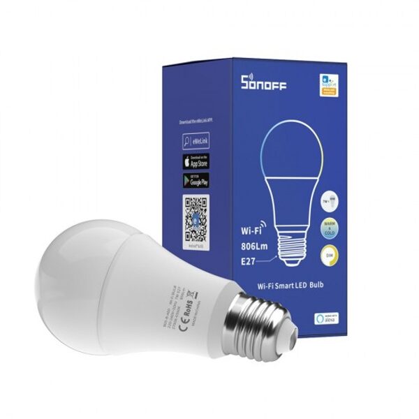 gudra Wi-Fi LED spuldze Sonoff B02-B-A60