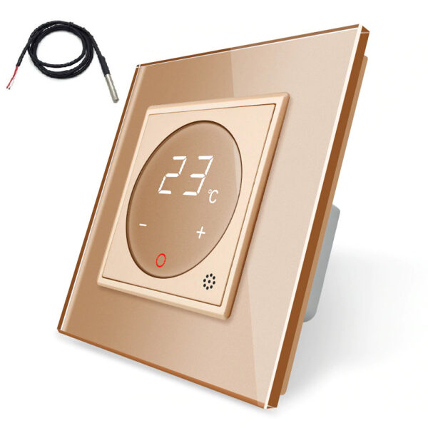 Livolo Thermoregulator for heated floors Gold (GOLD) C701TMC-63 / GPF-1-63
