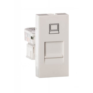 Livolo RJ45 pieslēguma modulis balts WK-1-61